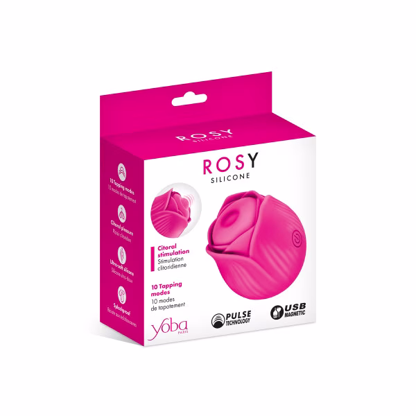 Yoba Rosy - Stimulateur clitoridien rose à tapotements