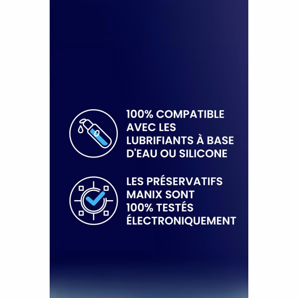Manix Contact Plus - Préservatifs fins extra-lubrifiés (x20)