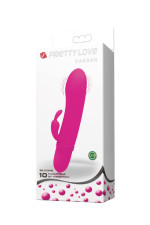 Caesar - Mini vibromasseur rabbit en silicone avec tête point G