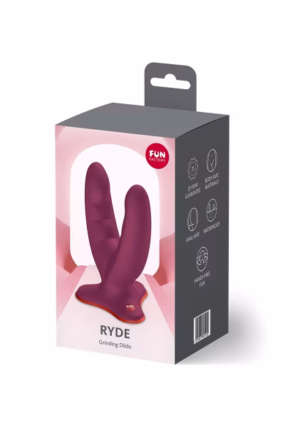 Fun Factory Ryde - Dildo double pénétration ventouse