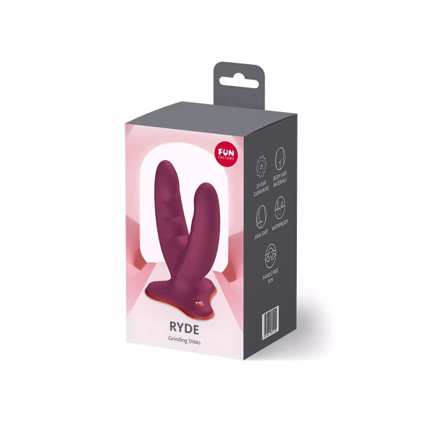 Fun Factory Ryde - Dildo double pénétration ventouse