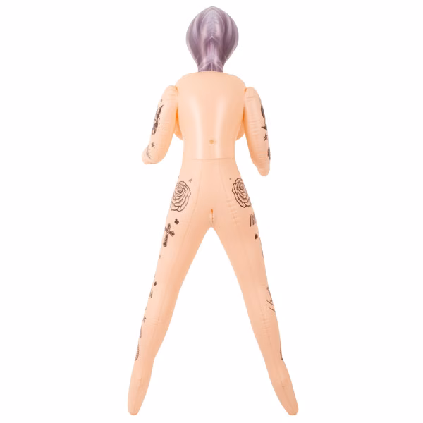 Poupée gonflable sexuelle : tatouages + 3 ouvertures