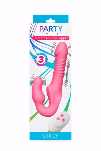 Party Color Toys : Remote Double Dipper pour jouer sans harnais
