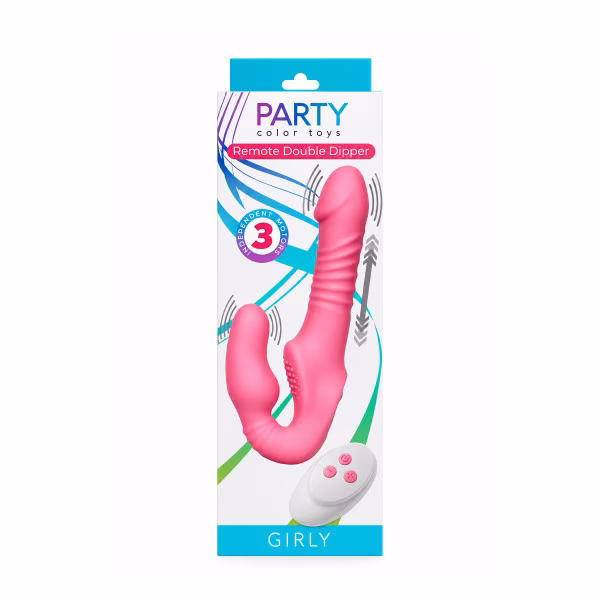 Party Color Toys : Remote Double Dipper pour jouer sans harnais