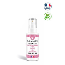Divinextases - Gel sexe oral bio, parfum fruit de la passion 