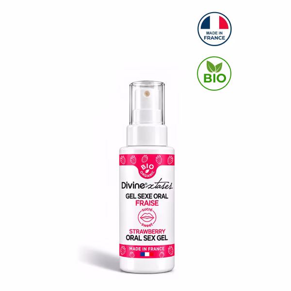 Divinextases - Gel sexe oral bio, parfum fruit de la passion 