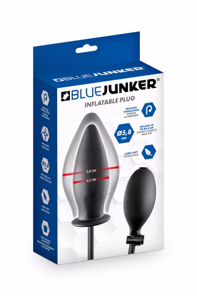 Blue Junker - Plug anal gonflable avec pompe