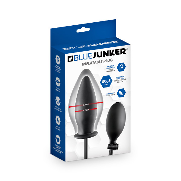 Blue Junker - Plug anal gonflable avec pompe
