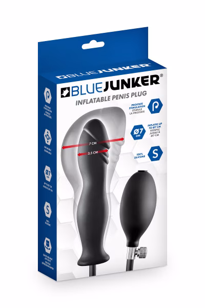 Blue Junker - Plug gonflable en forme de pénis