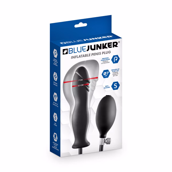 Blue Junker - Plug gonflable en forme de pénis