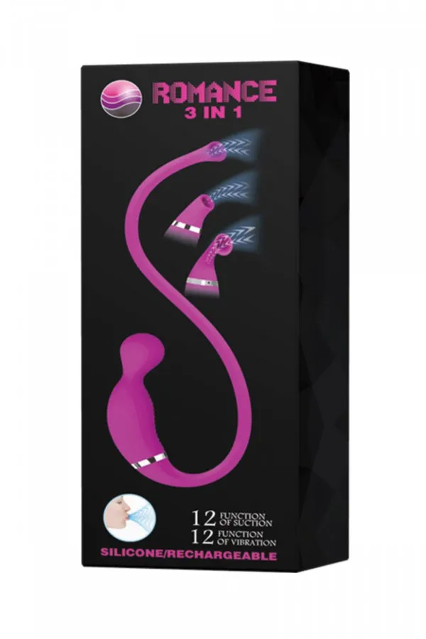 Vibromasseur 3 en 1 Romance - Stimulateur Clitoridien Efficace