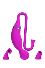 Romance, vibromasseur point G et stimulateur par succion 3 en 1