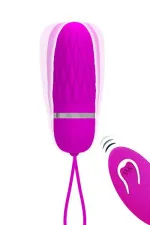 Dawn, œuf vibrant à télécommande sans fil contour texturé