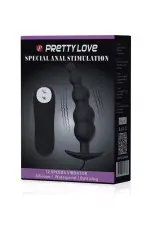 Plug vibrant à boules progressives avec télécommande