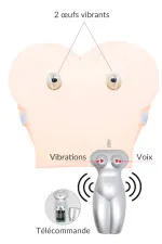 Fessier masturbateur vagin et anus vibrants avec short
