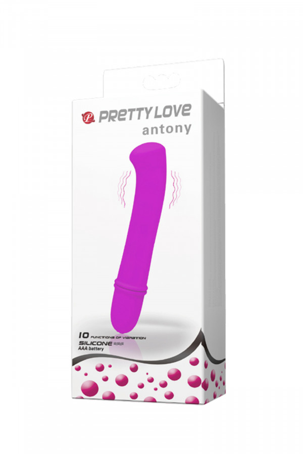 Antony, mini vibromasseur avec tête de stimulation plate