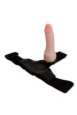 Gode ceinture avec harnais en cyberskin