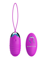 Jessica, œuf vibrant strié avec télécommande sans fil