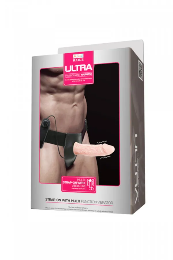 Sextoys gode ceinture réaliste creux vibrant homme femme harnais
