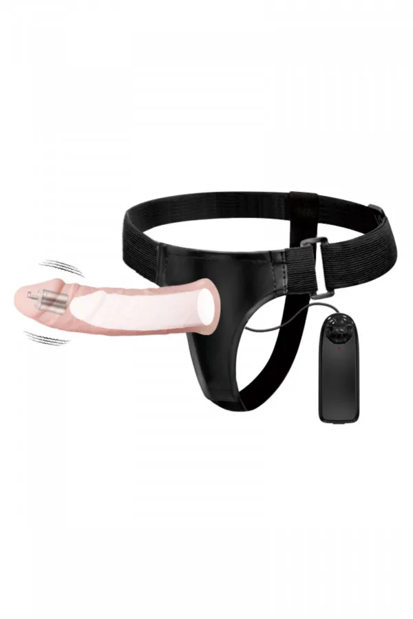 Sextoys gode ceinture réaliste creux vibrant homme femme harnais
