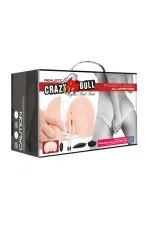 Fessier cambré réaliste vibrant vagin et anus