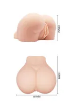 Fessier cambré réaliste vibrant vagin et anus
