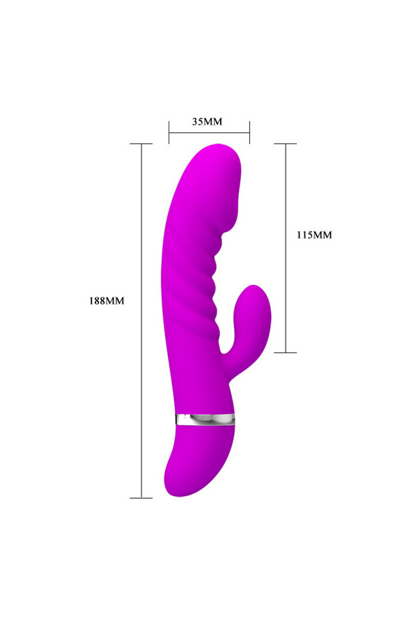 Vibromasseur rabbit : Sextoys 7 vitesses Pretty Love