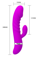 Tracy - Vibromasseur rabbit point G silicone super doux