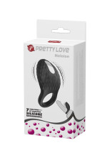 Heloise, cockring vibrant noir en silicone