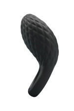 Heloise, cockring vibrant noir en silicone