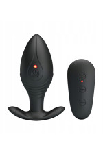 Plug anal vibrant en silicone avec télécommande sans fil