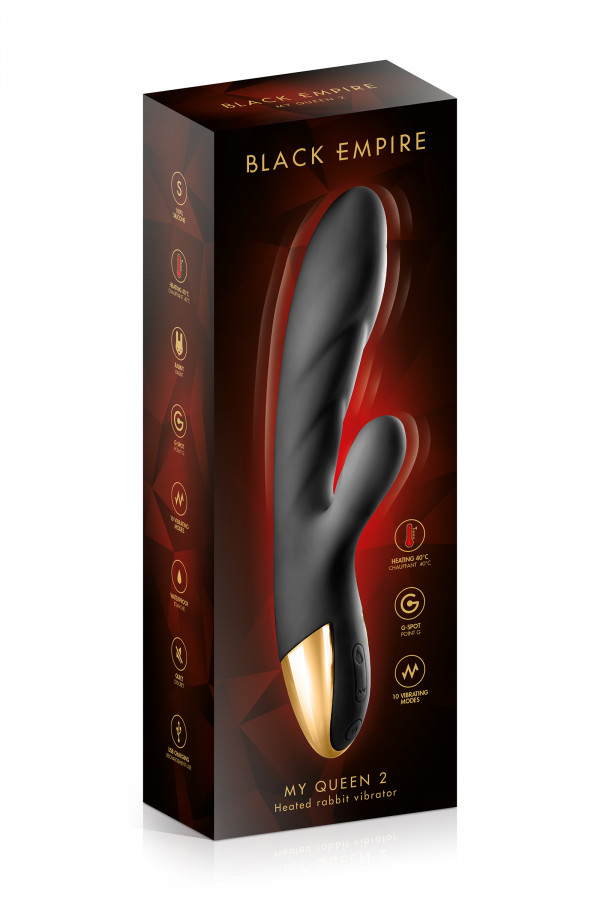 My Queen 2, vibromasseur rabbit chauffant Black Empire