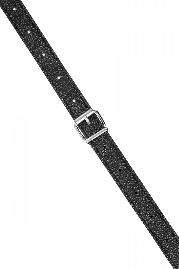 Gode ceinture vibrant noir silicone ceinture simili cuir USB