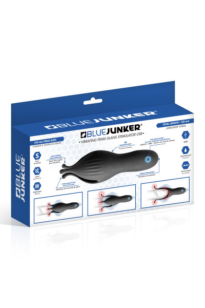 Stimulateur de gland et testicules vibrant USB Blue Junker
