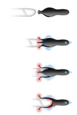 Masturbateur stimulateur de gland et testicules Blue Junker