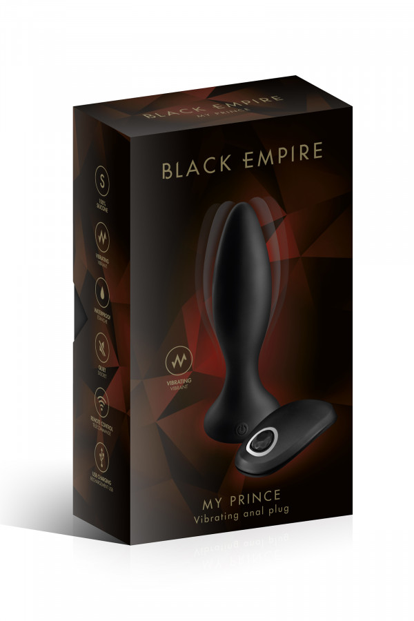 Plug anal vibrant avec télécommande Black Empire My Prince