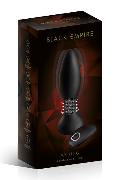 Plug anal rotatif Black Empire My King