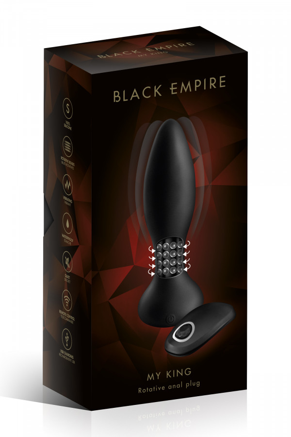 Plug anal rotatif Black Empire My King
