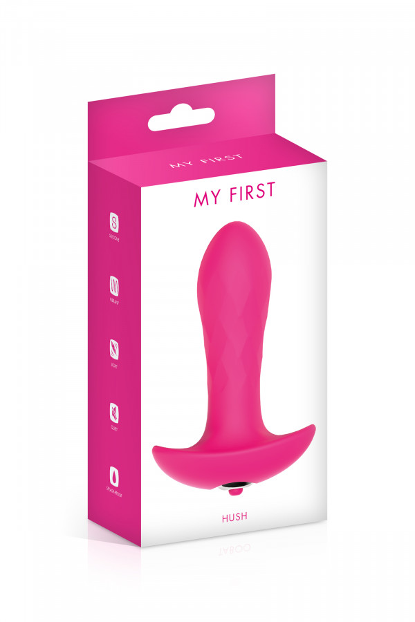 Plug anal vibrant en silicone facetté Hush