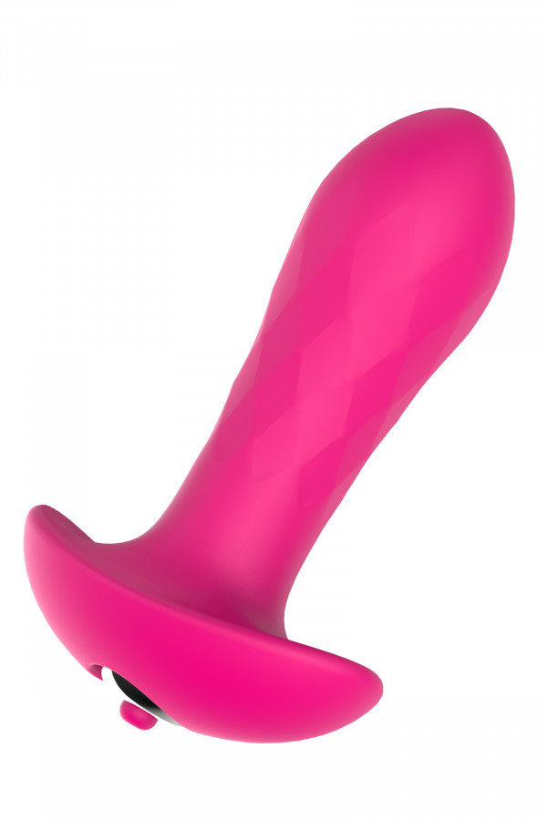 Plug anal vibrant en silicone facetté Hush