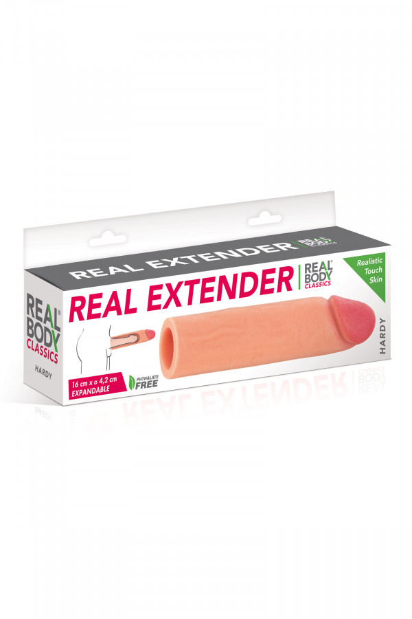 Hardy, gaine de pénis extension réaliste Real Extender 16cm