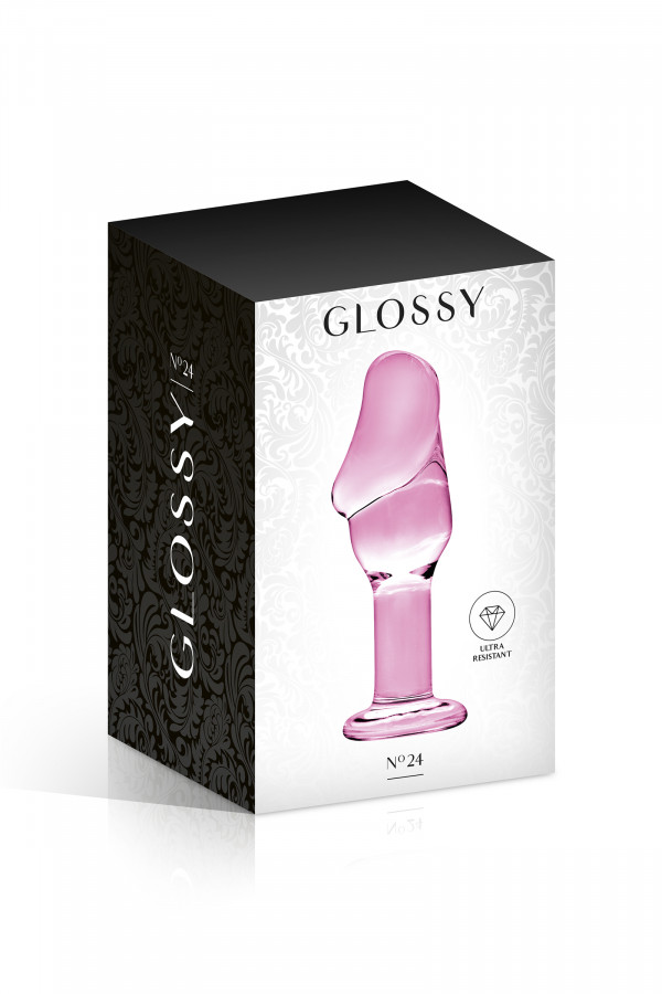 Glossy n°24, plug anal avec gland en verre