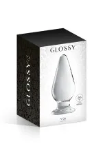 Glossy n°26, plug anal allongé en verre