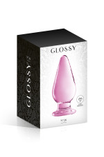 Glossy n°26, plug anal allongé en verre