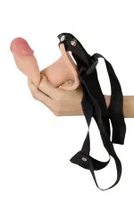 Gode ceinture creux avec ouverture pour testicules