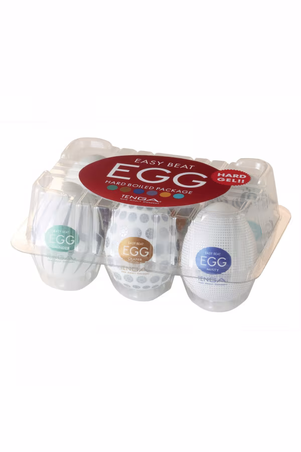 Boîte de 6 Masturbateurs Egg Hard Boiled - Concorde Love