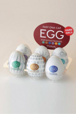 Boite de 6 masturbateurs Egg Hard Boiled