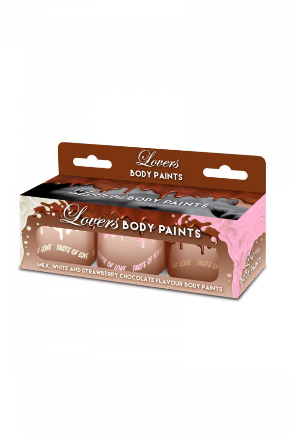 Set body painting goût chocolat et fraise