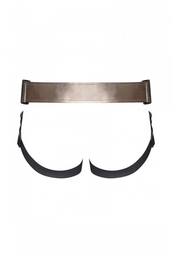 Harnais simili cuir ajustable pour dildos