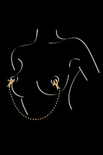 Pinces à tétons avec chaîne